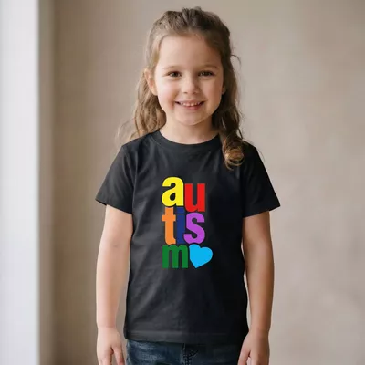 Camiseta Algodão fio 30.1 - Estampa em DTF Autismo