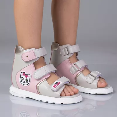 Sandália Neurofuncional gatinha rosa - SD300XGATI
